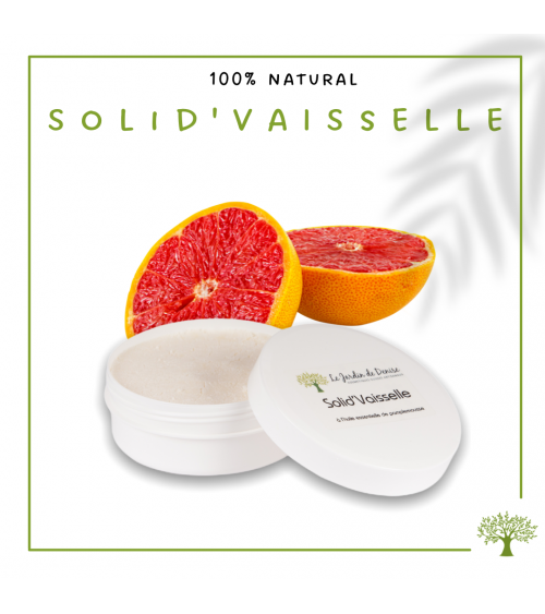 Produit vaisselle solide à l’huile essentielle de pamplemousse